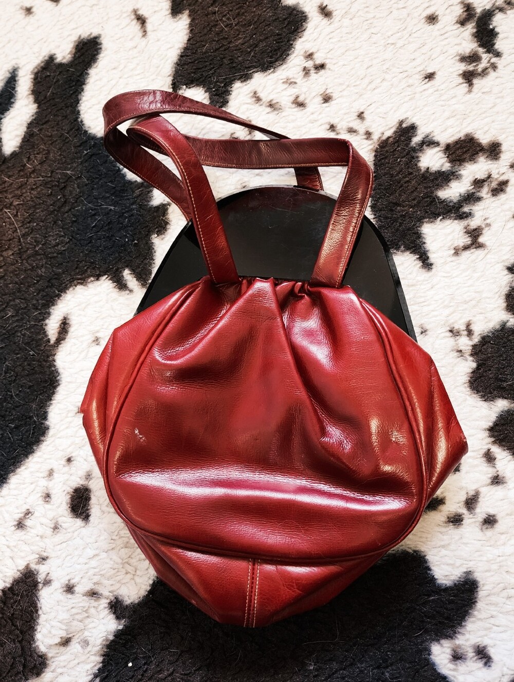 WOMEN'S 50'S/60'S EVENING MINI BAG - RED